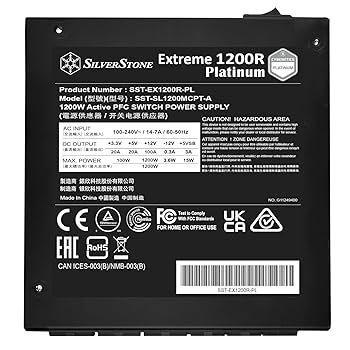 未使用 SilverStone 1200W 80 PLUS PLATINUM認証 Amazon.co.jp: SilverStone PC電源 1200W 80PLUS PLATINUM